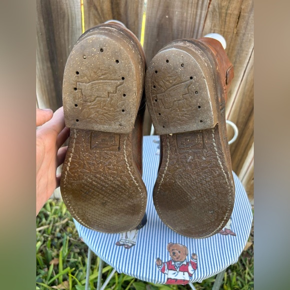 RED WING Shoes - PECos Made In USA Leather - Boots Mens Size 7.5 E - Picture 4 of 11